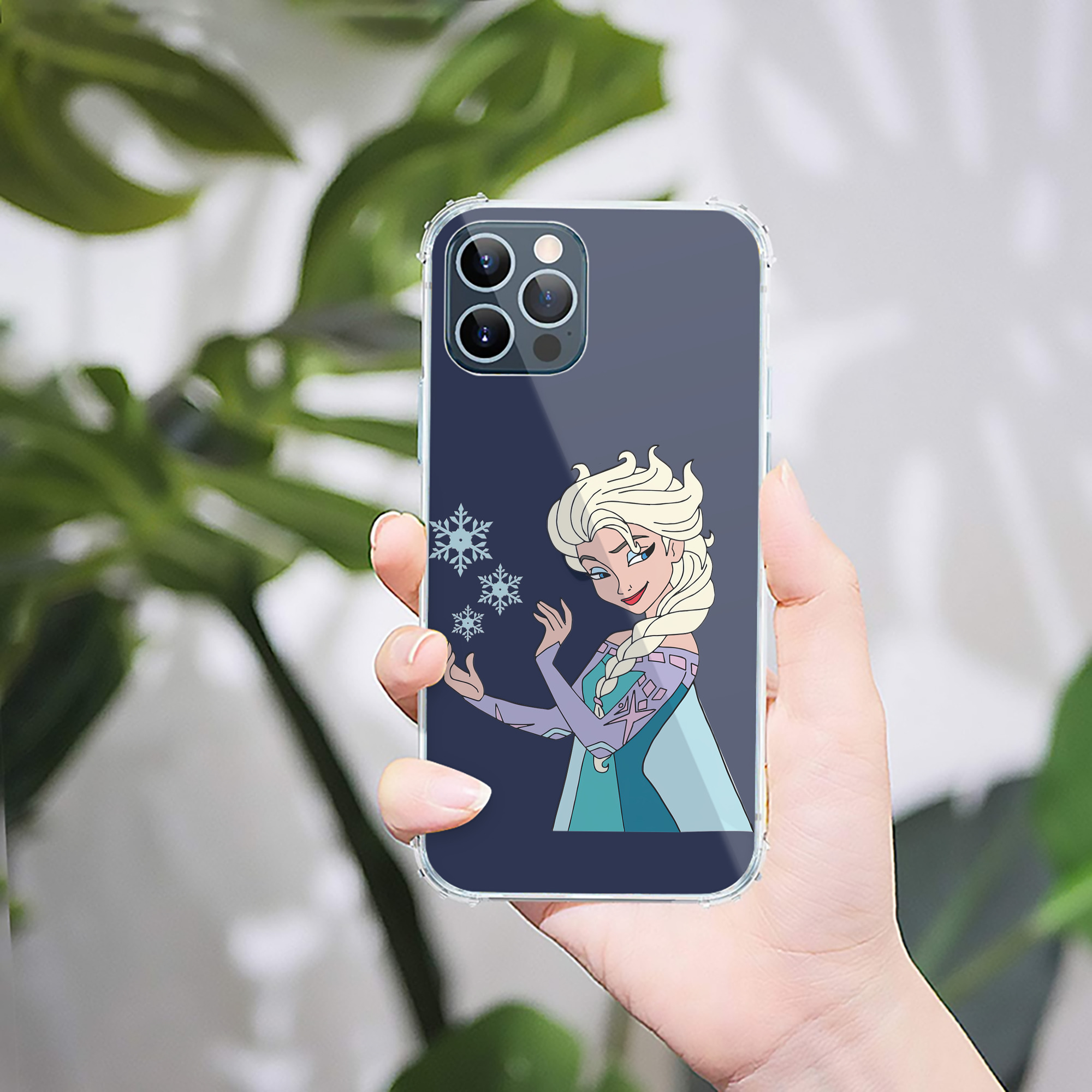 （画像用） アナと雪の女王 アンナ エルサ Frozen Anna Elsa 【iPhone 12シリーズ対応】透明スマホケース（クリアソフトケース）